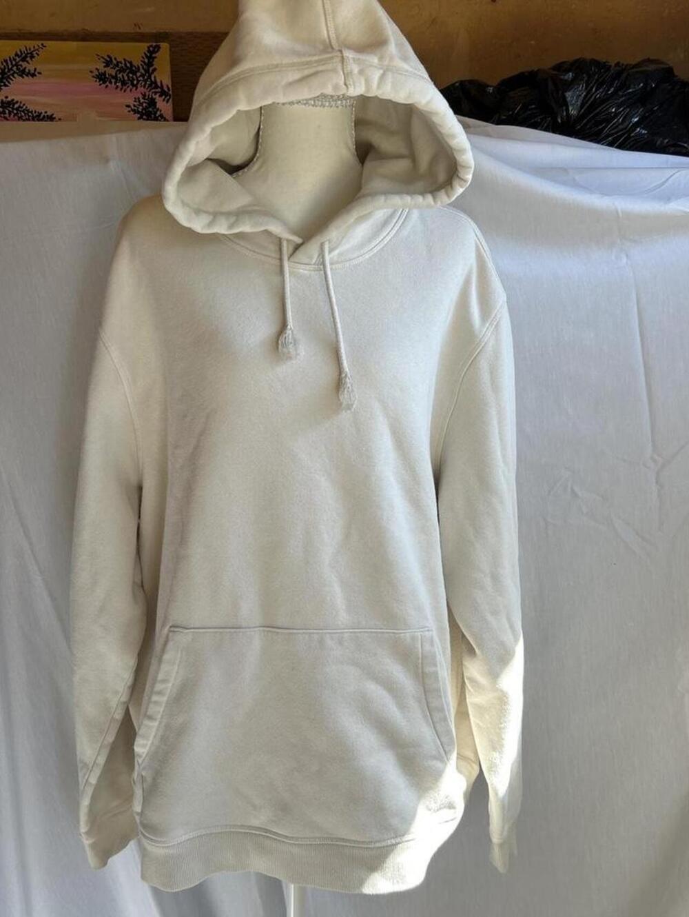 Adult Unisex Hoodie, Cream, DSG, XXL